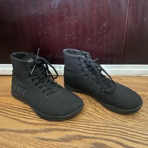 NoBull black high top trainers women’s size 8